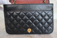 将图片加载到图库查看器,CHANEL/香奈儿 CF 全盖包 链条包 羊皮 Black/Gold hadware(黑色/金色金属) 肩背包 800070191