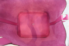 画像をギャラリービューアに読み込む, HERMES/エルメス ピコタンロックMMトレサージュ ヴォーエプソン マグノリア/ブルーサフィール/クレ D刻印 ハンドバッグ 800030153