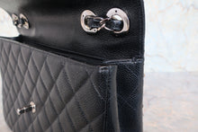 画像をギャラリービューアに読み込む, CHANEL/シャネル 中マトラッセシングルフラップチェーンショルダーバッグ キャビアスキン ブラック/シルバー金具 ショルダーバッグ 800020079