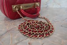 画像をギャラリービューアに読み込む, CHANEL/シャネル ミニマトラッセチェーンショルダーバッグ ラムスキン レッド/ゴールド金具 ショルダーバッグ 700120242