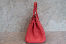 Load image into Gallery viewer, HERMES BIRKIN 30 Clemence leather Bougainvillier □N Engraving Hand bag 700090063