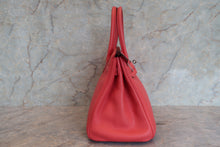 Load image into Gallery viewer, HERMES BIRKIN 30 Clemence leather Bougainvillier □N Engraving Hand bag 700090063