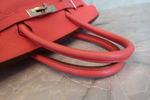 Load image into Gallery viewer, HERMES BIRKIN 30 Clemence leather Bougainvillier □N Engraving Hand bag 700090063