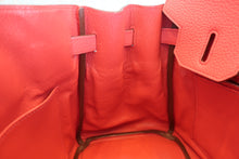 Load image into Gallery viewer, HERMES BIRKIN 30 Clemence leather Bougainvillier □N Engraving Hand bag 700090063