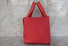 Load image into Gallery viewer, HERMES PICOTIN LOCK PM Clemence leather Bougainvillier □O Engraving Hand bag 700100135