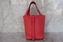 Load image into Gallery viewer, HERMES PICOTIN LOCK PM Clemence leather Bougainvillier □O Engraving Hand bag 700100135