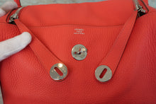 Load image into Gallery viewer, HERMES LINDY 30 Clemence leather Rose jaipur R Engraving Shoulder bag 700110162