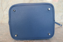 Load image into Gallery viewer, HERMES PICOTIN LOCK MM Clemence leather Blue Agate X Engraving Hand bag 700100091