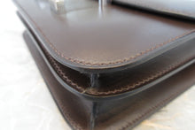 Load image into Gallery viewer, HERMES CONSTANCE3 MINI Swift leather Chocolat X Engraving Shoulder bag 700050285