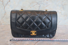 画像をギャラリービューアに読み込む, CHANEL/シャネル ダイアナマトラッセチェーンショルダーバッグ ラムスキン ブラック/ゴールド金具 ショルダーバッグ 700120239