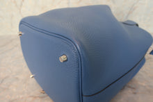 Load image into Gallery viewer, HERMES PICOTIN LOCK MM Clemence leather Blue Agate X Engraving Hand bag 700100091
