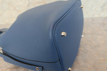 Load image into Gallery viewer, HERMES PICOTIN LOCK MM Clemence leather Blue Agate X Engraving Hand bag 700100091