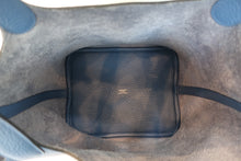 Load image into Gallery viewer, HERMES PICOTIN LOCK MM Clemence leather Blue Agate X Engraving Hand bag 700100091