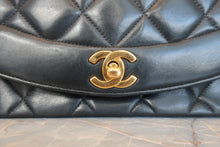 画像をギャラリービューアに読み込む, CHANEL/シャネル ダイアナマトラッセチェーンショルダーバッグ ラムスキン ブラック/ゴールド金具 ショルダーバッグ 700120239