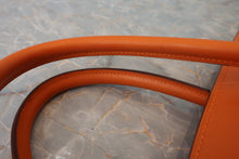 画像をギャラリービューアに読み込む, HERMES/エルメス バーキン35 ヴィブラート/ボックスカーフ オレンジ □H刻印 ハンドバッグ 700110160