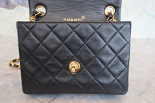 画像をギャラリービューアに読み込む, CHANEL/シャネル ミニマトラッセシングルフラップチェーンショルダーバッグ ラムスキン ブラック/ゴールド金具 ショルダーバッグ 800090170