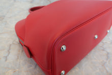 Load image into Gallery viewer, HERMES  BOLIDE 1923 Swift leather Rouge garance □I Engraving Hand bag 500020142