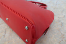 Load image into Gallery viewer, HERMES  BOLIDE 1923 Swift leather Rouge garance □I Engraving Hand bag 500020142