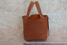 将图片加载到图库查看器,HERMES PICOTIN LOCK ECLAT PM Clemence leather/Swift leather Gold/Nata Y刻印 Hand bag 800030189