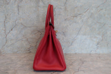 画像をギャラリービューアに読み込む, HERMES/エルメス バーキン30 クシュベル ルージュヴィフ □G刻印 ハンドバッグ 700080006