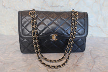 画像をギャラリービューアに読み込む, CHANEL/シャネル パリ限定マトラッセダブルフラップチェーンショルダーバッグ ラムスキン ブラック/ゴールド金具 ショルダーバッグ 800020040