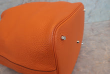 Load image into Gallery viewer, HERMES PICOTIN LOCK GM Clemence leather Orange □P Engraving Hand bag 700100098