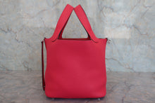 Load image into Gallery viewer, HERMES PICOTIN LOCK PM Clemence leather Rose extreme A Engraving Hand bag 800060202
