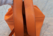 Load image into Gallery viewer, HERMES PICOTIN LOCK GM Clemence leather Orange □P Engraving Hand bag 700100098