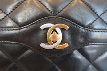 画像をギャラリービューアに読み込む, CHANEL/シャネル パリ限定マトラッセダブルフラップチェーンショルダーバッグ ラムスキン ブラック/ゴールド金具 ショルダーバッグ 800020040