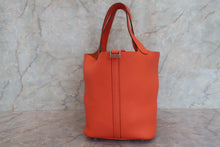 Load image into Gallery viewer, HERMES PICOTIN LOCK MM Clemence leather Feu Y Engraving Hand bag 700090059