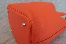 Load image into Gallery viewer, HERMES PICOTIN LOCK MM Clemence leather Feu Y Engraving Hand bag 700090059