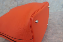 Load image into Gallery viewer, HERMES PICOTIN LOCK MM Clemence leather Feu Y Engraving Hand bag 700090059
