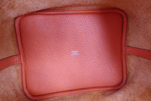 Load image into Gallery viewer, HERMES PICOTIN LOCK MM Clemence leather Feu Y Engraving Hand bag 700090059