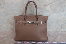 画像をギャラリービューアに読み込む, HERMES/エルメス バーキン30 トリヨンクレマンス エトゥープ □K刻印 ハンドバッグ 700030040