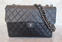 画像をギャラリービューアに読み込む, CHANEL/シャネル 中マトラッセシングルフラップチェーンショルダーバッグ キャビアスキン ブラック/シルバー金具 ショルダーバッグ 800020048