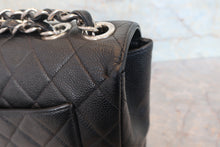 画像をギャラリービューアに読み込む, CHANEL/シャネル 中マトラッセシングルフラップチェーンショルダーバッグ キャビアスキン ブラック/シルバー金具 ショルダーバッグ 800020048