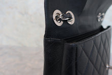 画像をギャラリービューアに読み込む, CHANEL/シャネル 中マトラッセシングルフラップチェーンショルダーバッグ キャビアスキン ブラック/シルバー金具 ショルダーバッグ 800020048