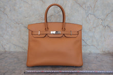 画像をギャラリービューアに読み込む, HERMES/エルメス バーキン35 ヴァッシュリエージュ ナチュラル □J刻印 ハンドバッグ 800020155