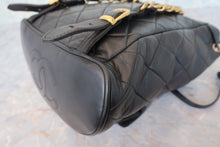 Load image into Gallery viewer, CHANEL Matelasse Chain back pack Lambskin Black/Gold hadware Back pack 700110178