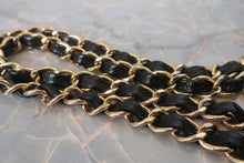 画像をギャラリービューアに読み込む, CHANEL/シャネル マトラッセWフラップWチェーンショルダーバッグ キャビアスキン ブラック/ゴールド金具 ショルダーバッグ 700120248