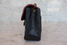 Load image into Gallery viewer, CHANEL Mini Matelasse By color chain shoulder bag Lambskin Black/Red/Gold hadware Shoulder bag 800060112