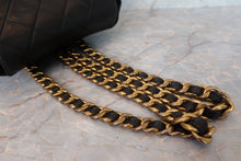 Load image into Gallery viewer, CHANEL Matelasse Chain back pack Lambskin Black/Gold hadware Back pack 700110178