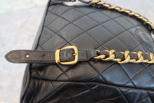 Load image into Gallery viewer, CHANEL Matelasse Chain back pack Lambskin Black/Gold hadware Back pack 700110178