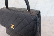 画像をギャラリービューアに読み込む, CHANEL/シャネル マトラッセ台形ハンドバッグ キャビアスキン ブラック/ゴールド金具 ハンドバッグ 700100130