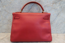 Load image into Gallery viewer, HERMES KELLY 32 Graine Couchevel leather Rouge vif Shoulder bag 600120307