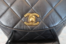 Load image into Gallery viewer, CHANEL Matelasse Chain back pack Lambskin Black/Gold hadware Back pack 700110178