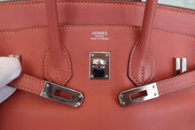 将图片加载到图库查看器,HERMES BIRKIN 25 Swift leather Rosy □L刻印 Hand bag 800080065