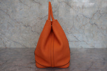 画像をギャラリービューアに読み込む, HERMES/エルメス ガーデンパーティPM ネゴンダ オレンジ □R刻印 トートバッグ 800030108