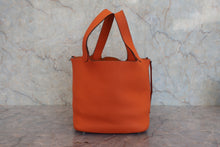將圖片載入圖庫檢視器 HERMES/エルメス ピコタンロックMM トリヨンクレマンス オレンジ □O刻印 ハンドバッグ 800020102