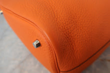 將圖片載入圖庫檢視器 HERMES/エルメス ピコタンロックMM トリヨンクレマンス オレンジ □O刻印 ハンドバッグ 800020102